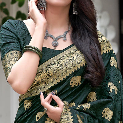 green-festive-wear-woven-soft-silk-satin-saree-120748