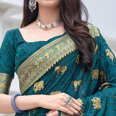 green-festive-wear-woven-soft-silk-satin-saree-120749