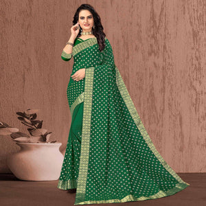 green-festive-wear-woven-vichitra-silk-saree-142758