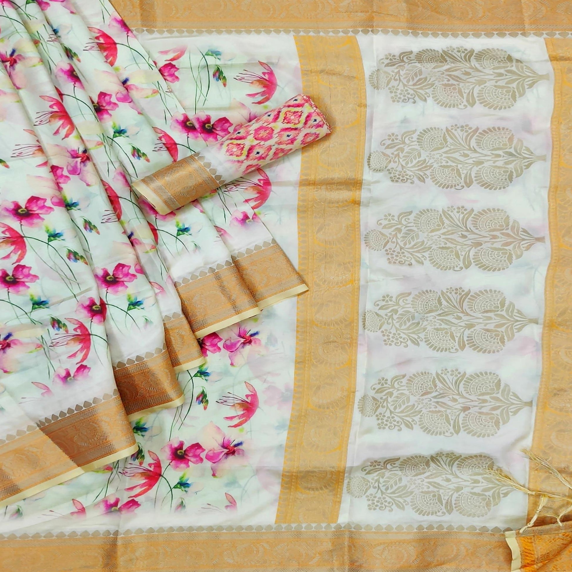 green-festive-wear-woven-with-digital-floral-printed-silk-saree-140076