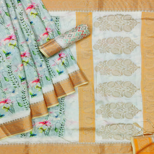 green-festive-wear-woven-with-digital-floral-printed-silk-saree-140077