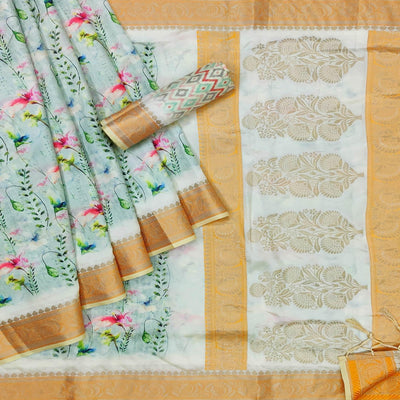 green-festive-wear-woven-with-digital-floral-printed-silk-saree-140077