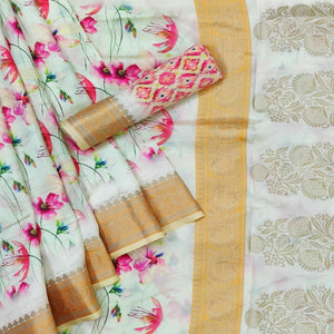 green-festive-wear-woven-with-digital-floral-printed-silk-saree-140076