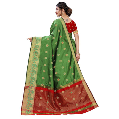 green-festive-wear-woven-with-meena-butta-lining-pallu-soft-silk-saree-112135