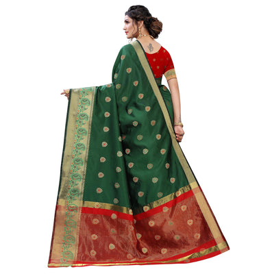 green-festive-wear-woven-with-meena-butta-lining-pallu-soft-silk-saree-112142