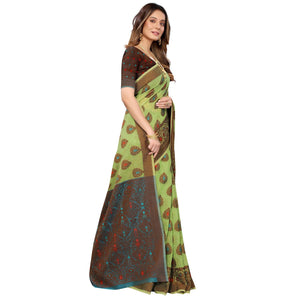 green-festive-wear-woven-with-meena-butta-rich-pallu-cotton-saree-118312
