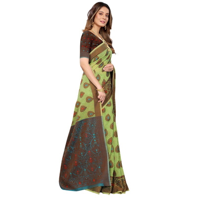 green-festive-wear-woven-with-meena-butta-rich-pallu-cotton-saree-118312