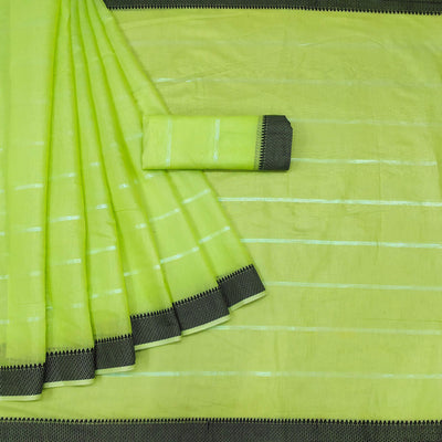 green-festive-wear-zari-stripe-cotton-saree-141894