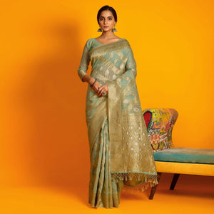 green-festive-wear-zari-work-cotton-saree-137898