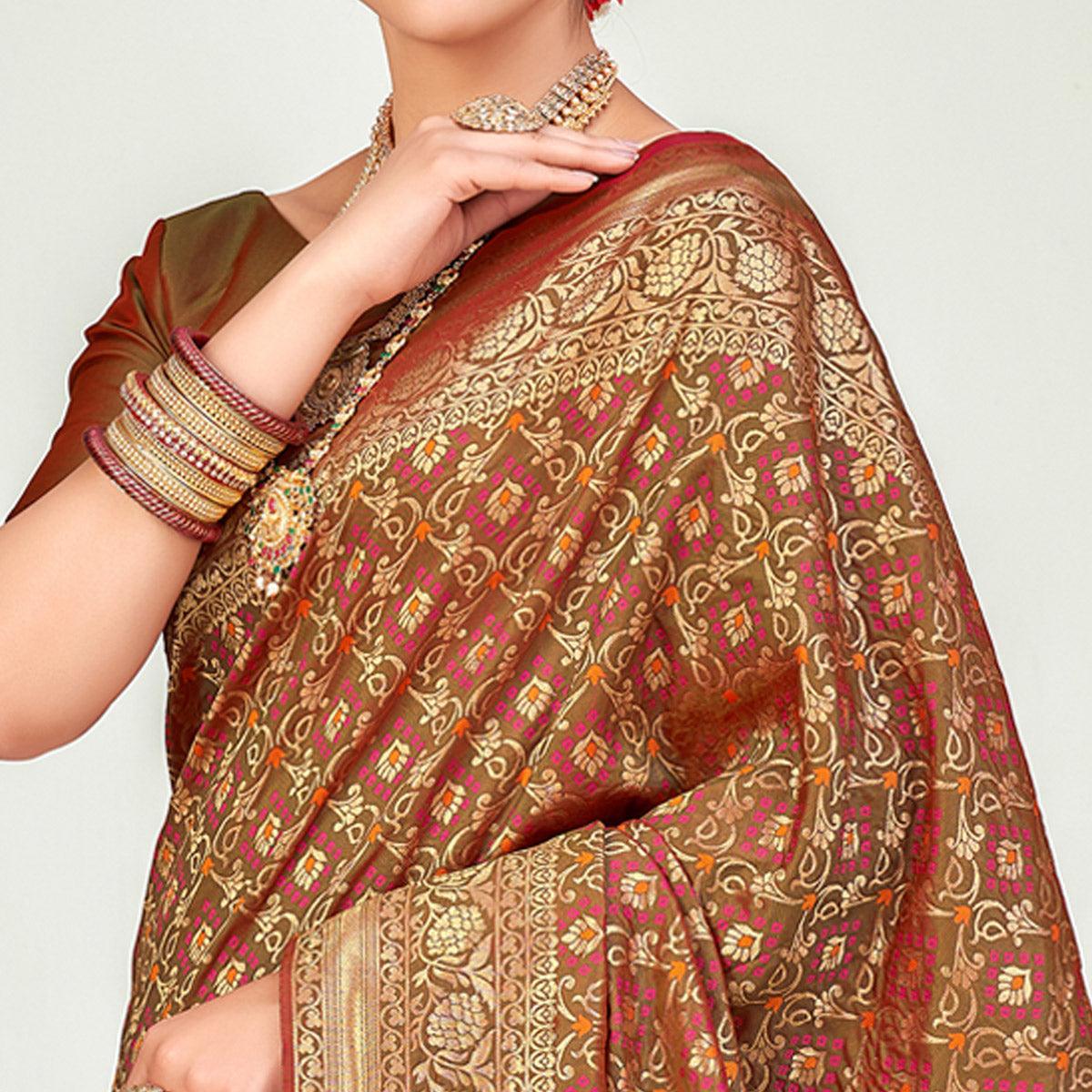 green-festive-wear-zari-woven-banarasi-silk-saree-119420