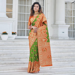 green-festive-wear-zari-woven-banarasi-silk-saree-138812