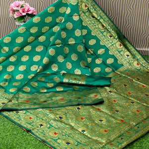 green-festive-woven-banarasi-art-silk-saree-108639