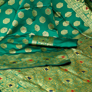 green-festive-woven-banarasi-art-silk-saree-108639