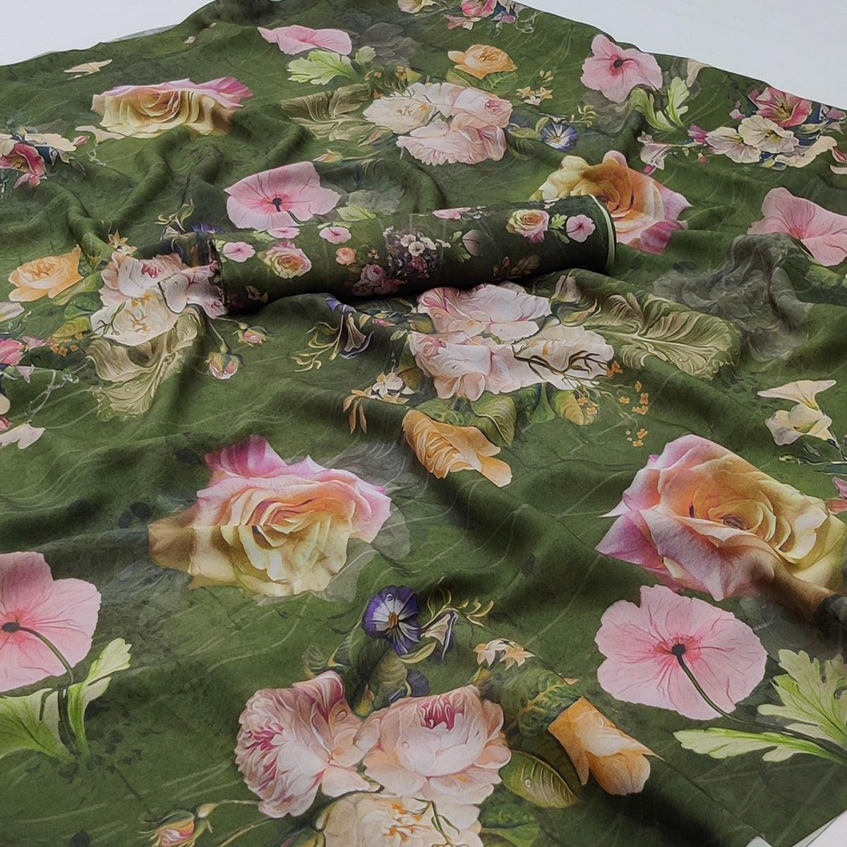 green-floral-digital-printed-georgette-saree-145163