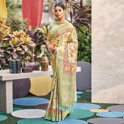 green-floral-digital-printed-pure-silk-saree-144891
