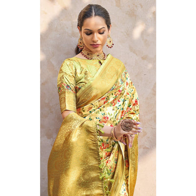 green-floral-digital-printed-pure-silk-saree-144897