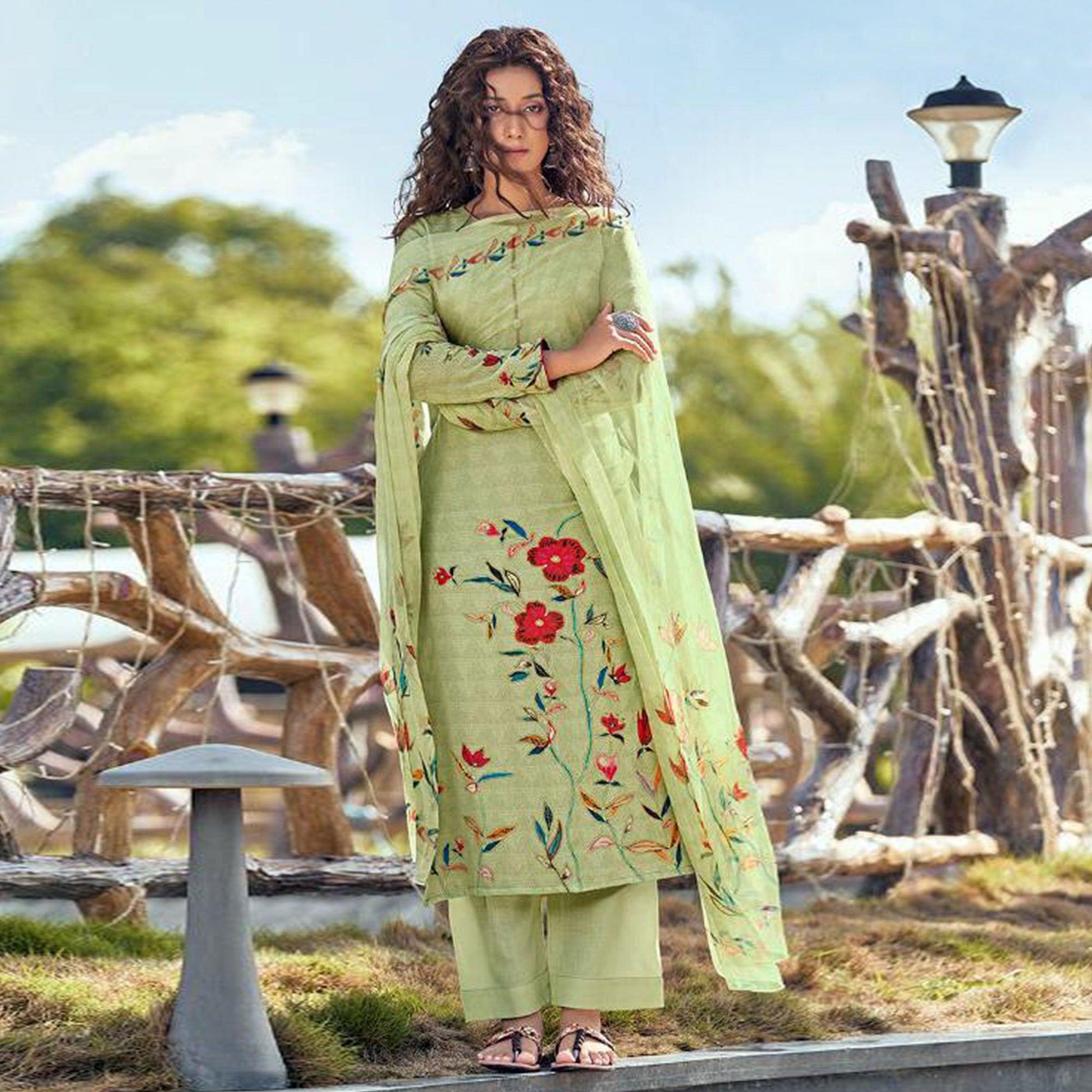 green-floral-digital-printed-with-handwork-cambric-cotton-partywear-suit-128979
