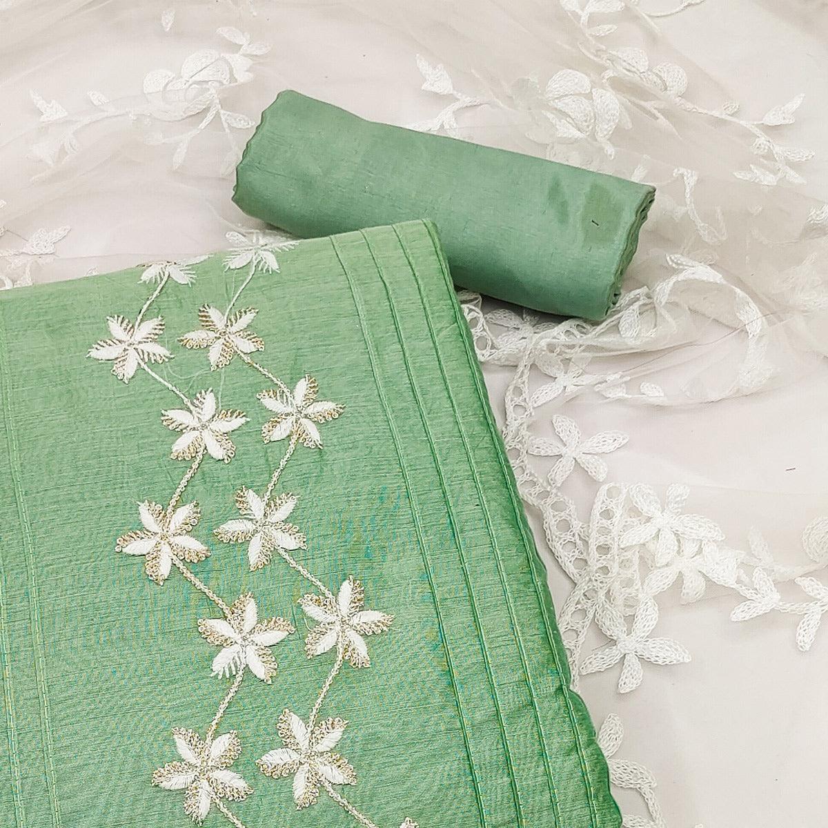 green-floral-embroidered-chanderi-dress-material-2