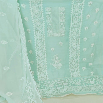 green-floral-embroidered-chanderi-dress-material
