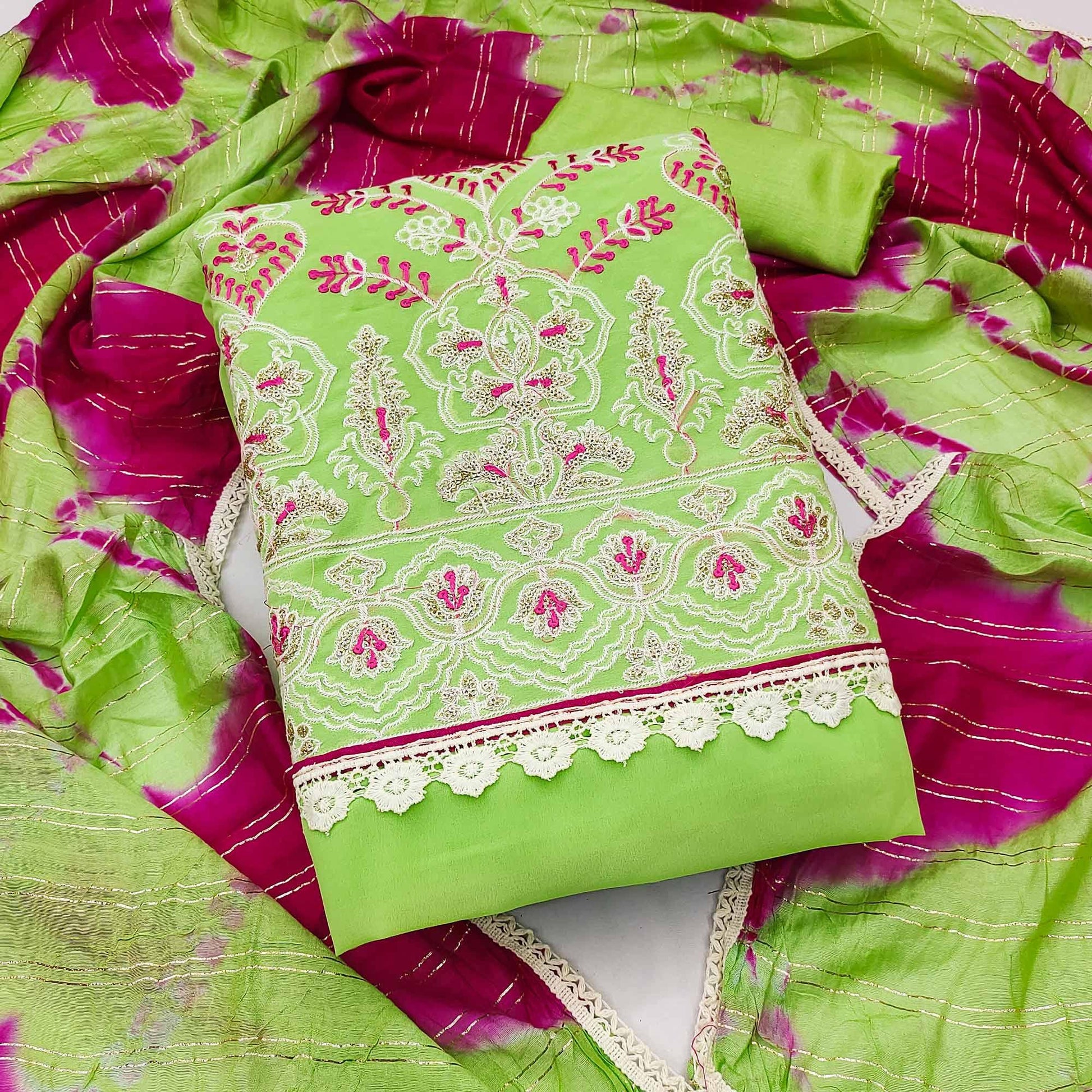 green-floral-embroidered-georgette-dress-material-145241