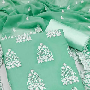 green-floral-embroidered-georgette-dress-material