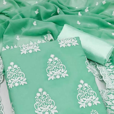 green-floral-embroidered-georgette-dress-material