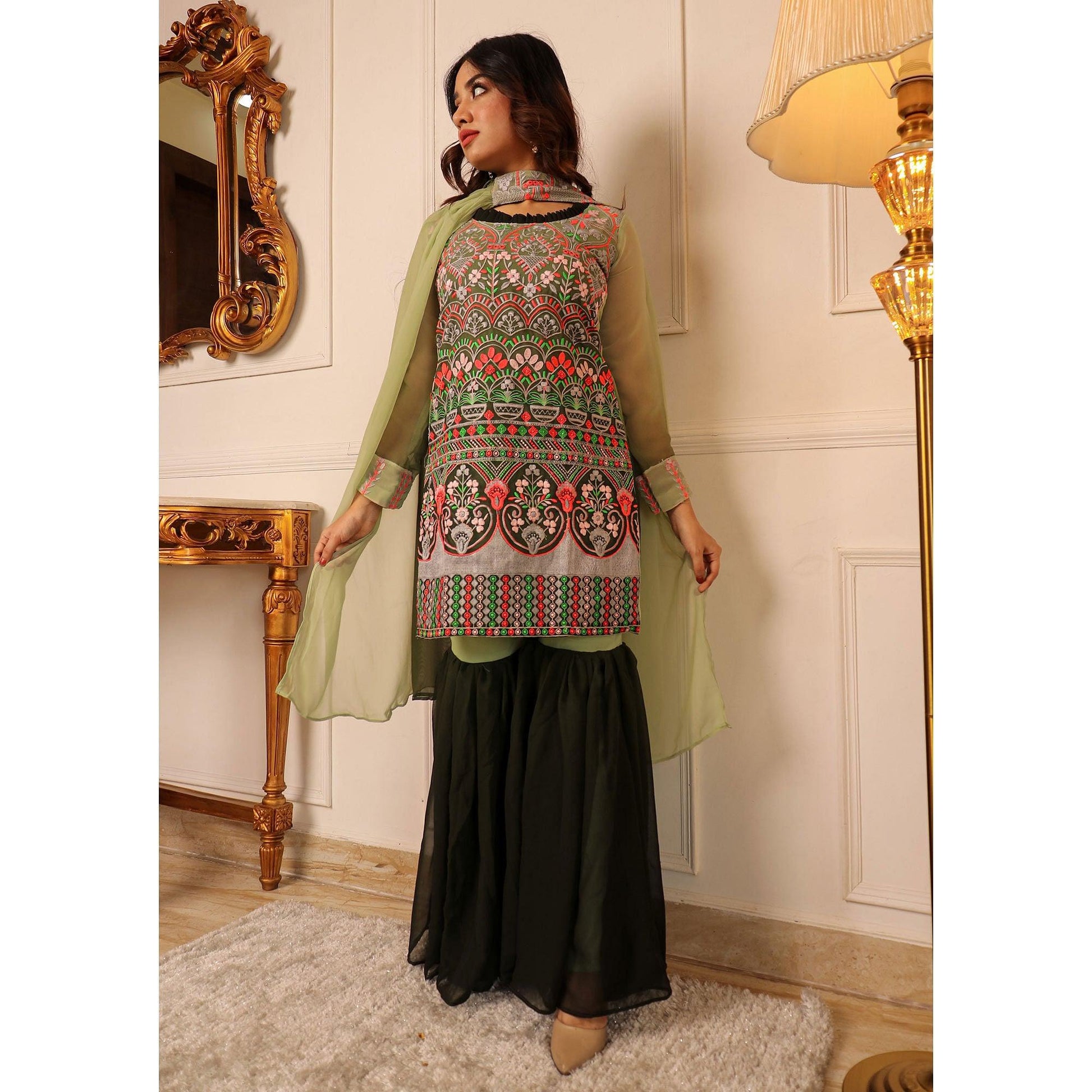 green-floral-embroidered-georgette-sharara-suit-144309
