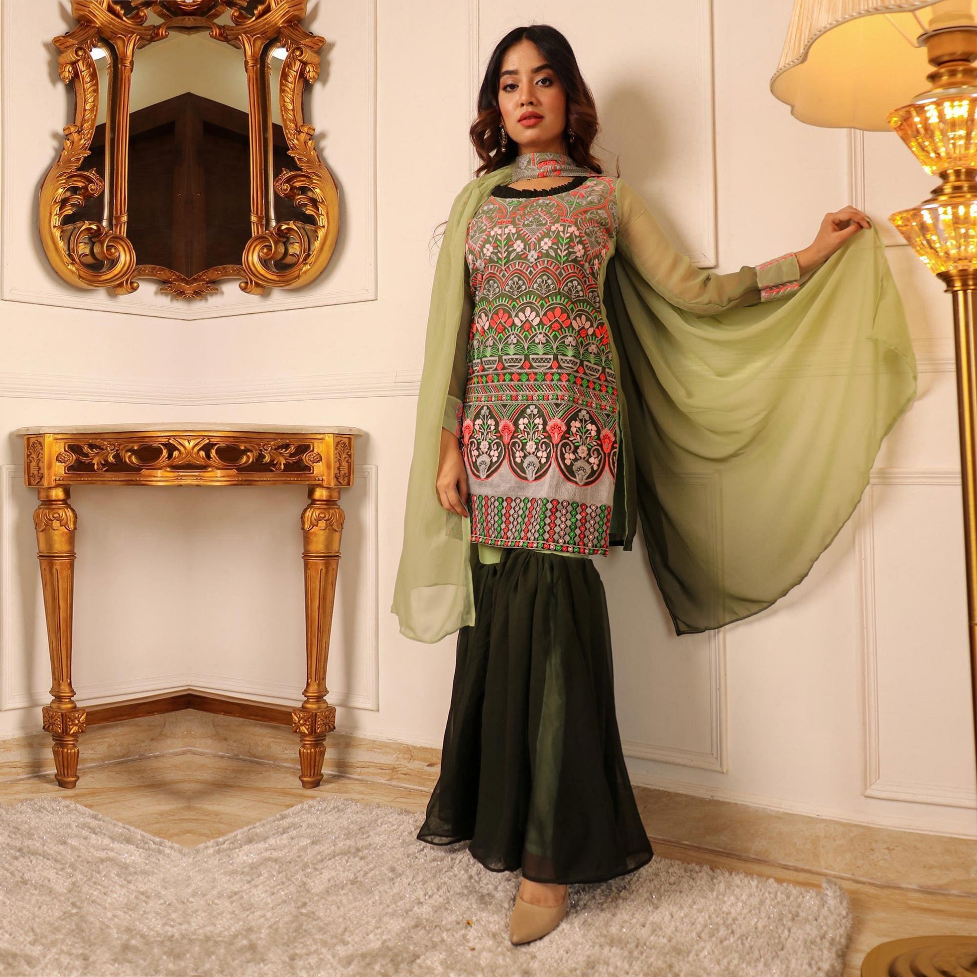 green-floral-embroidered-georgette-sharara-suit-144309