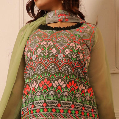 green-floral-embroidered-georgette-sharara-suit-144309