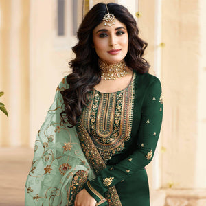 green-floral-embroidered-georgette-suit