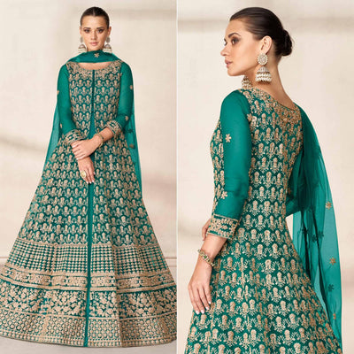 green-floral-embroidered-net-anarkali-style-gown-144792