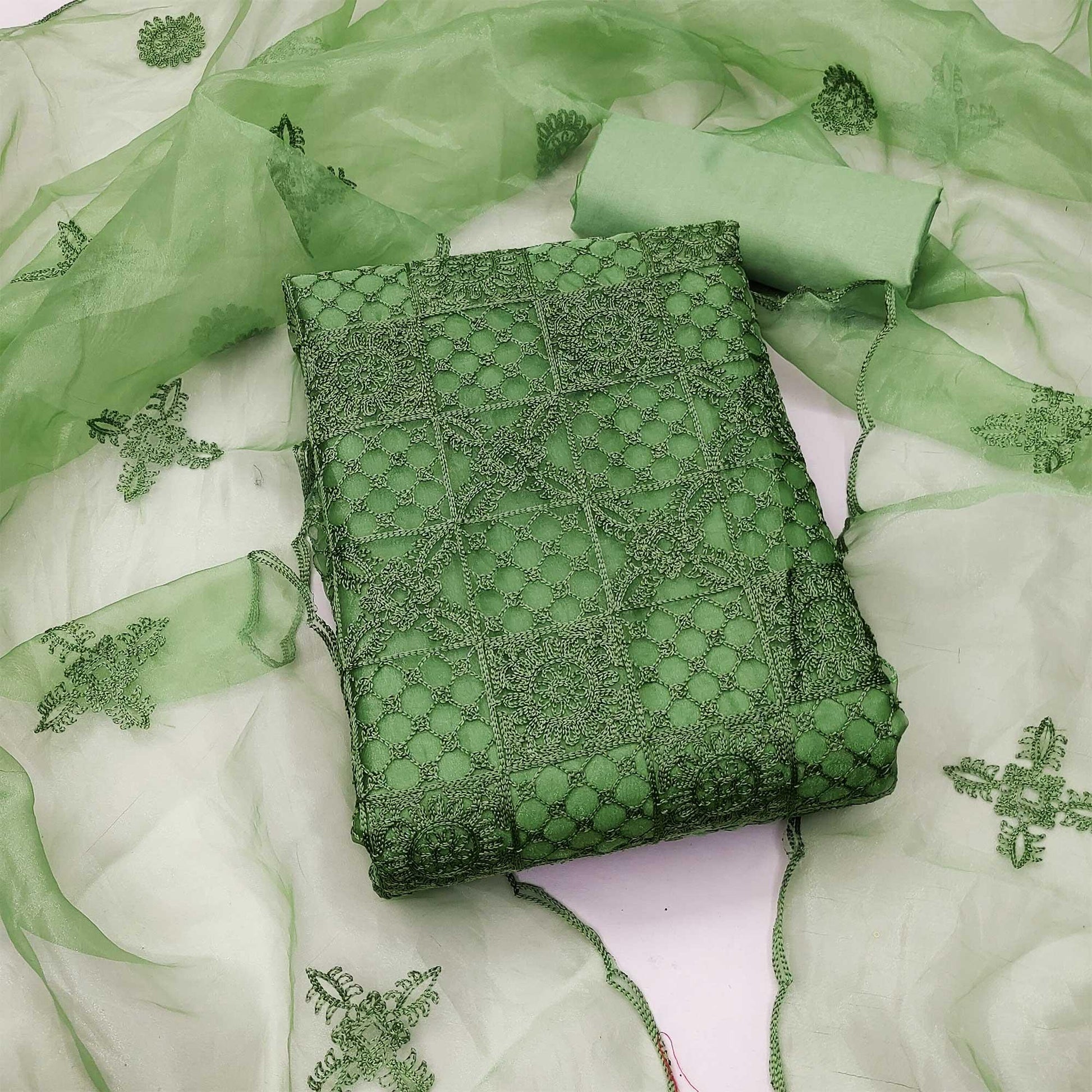 green-floral-embroidered-organza-dress-material-1