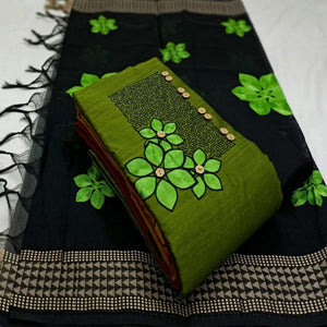 flaunt-green-colored-partywear-embroidered-cotton-dress-material-77981
