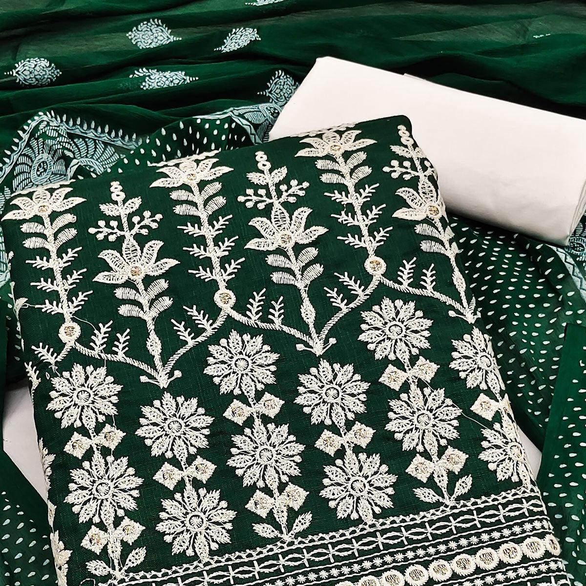 green-floral-embroidered-pure-cotton-dress-material