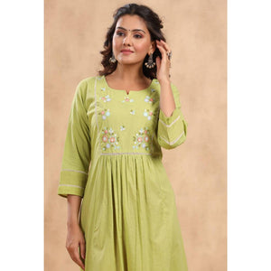 green-casual-wear-embroidered-pure-cotton-dress-141968