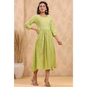 green-casual-wear-embroidered-pure-cotton-dress-141968