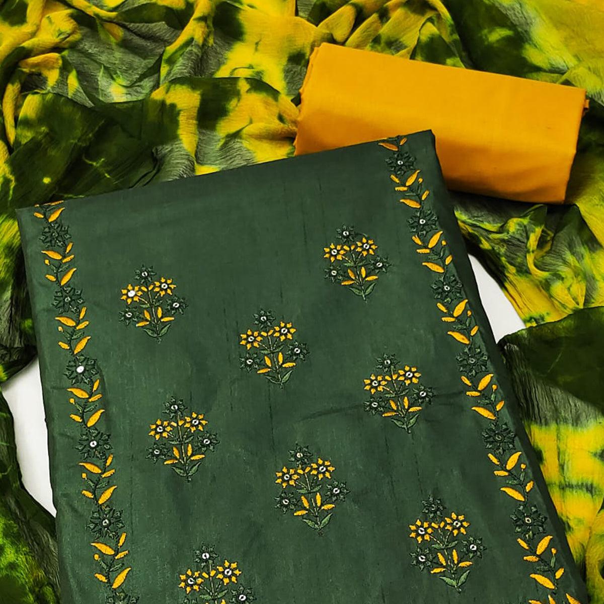 green-floral-embroidered-pure-silk-dress-material-145302