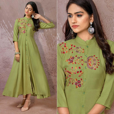 green-floral-embroidered-rayon-gown-1