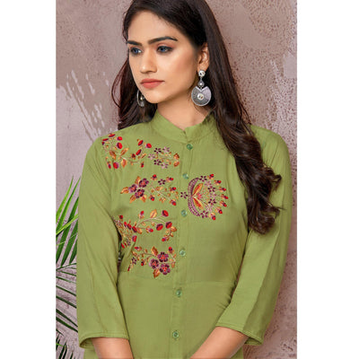 green-floral-embroidered-rayon-gown-1