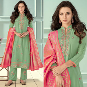 green-floral-embroidered-rayon-partywear-suit-139908