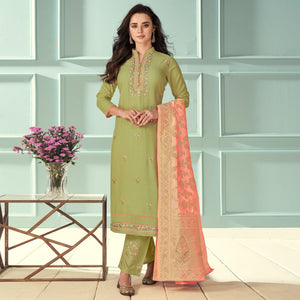 green-floral-embroidered-rayon-partywear-suit-139907