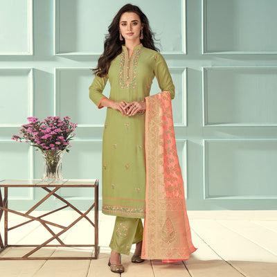 green-floral-embroidered-rayon-partywear-suit-139907