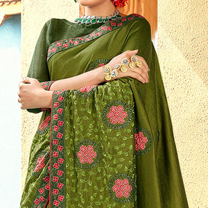 green-floral-embroidered-vichitra-silk-saree-1