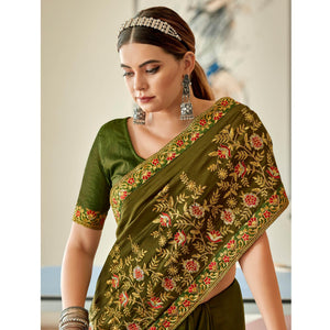 green-floral-embroidered-vichitra-silk-saree-144802