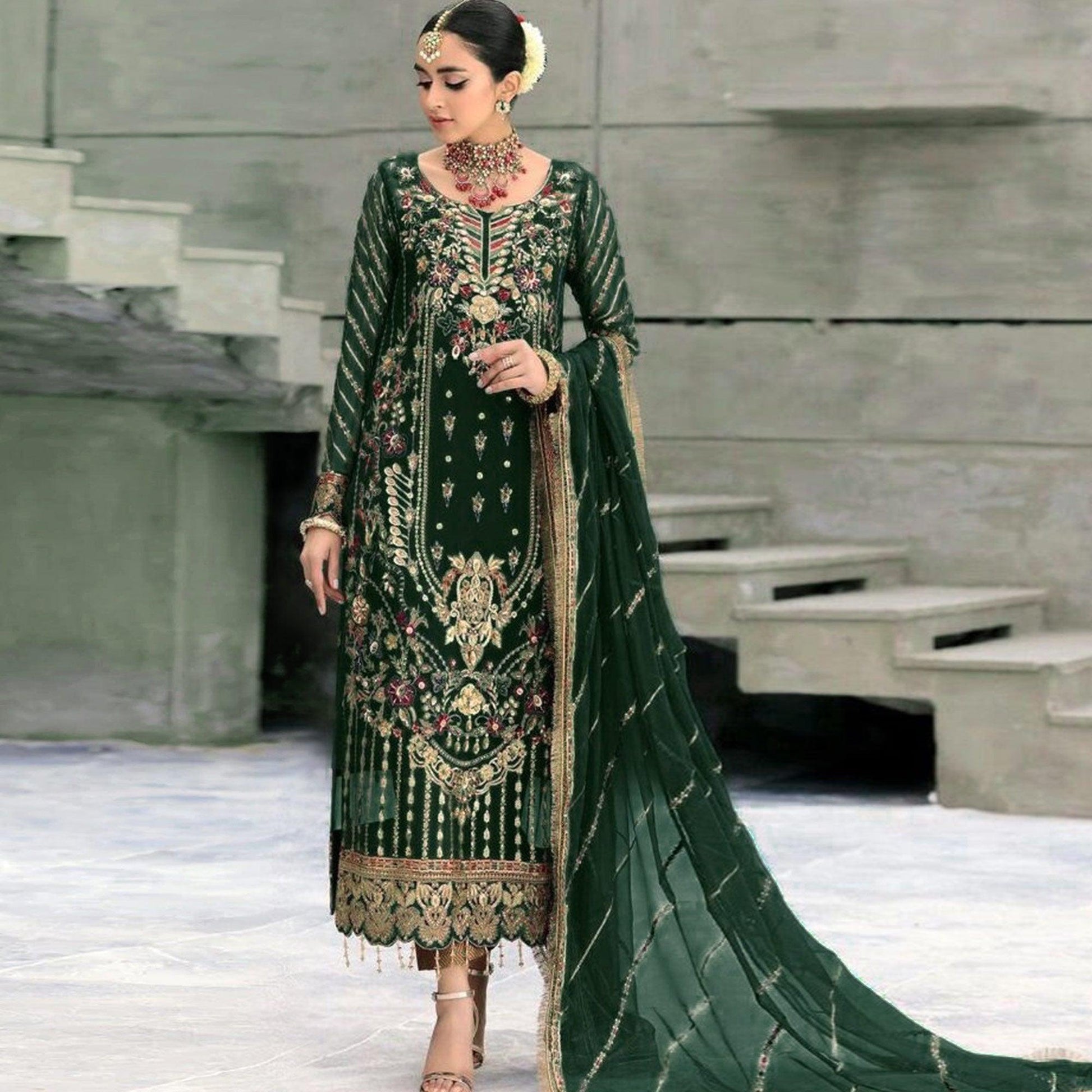 green-floral-embroidered-with-sequence-georgette-pakistani-suit