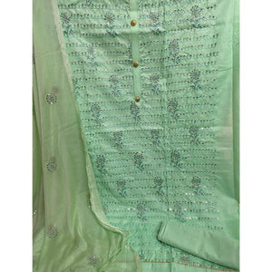 green-floral-embroidered-with-sequence-poly-cotton-dress-material