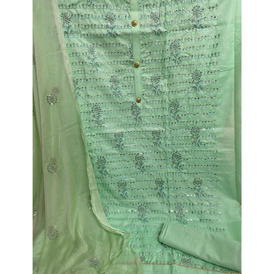 green-floral-embroidered-with-sequence-poly-cotton-dress-material