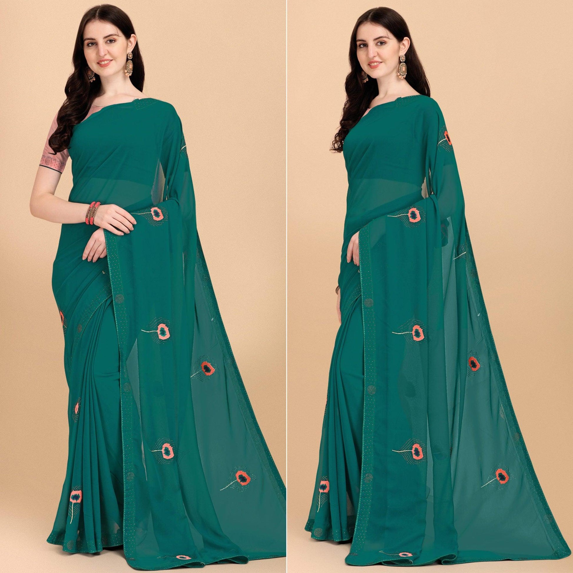 green-floral-embroidered-with-stonework-art-silk-saree