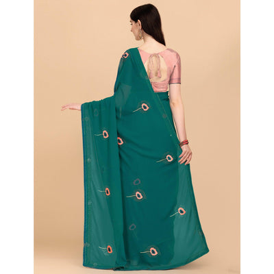 green-floral-embroidered-with-stonework-art-silk-saree