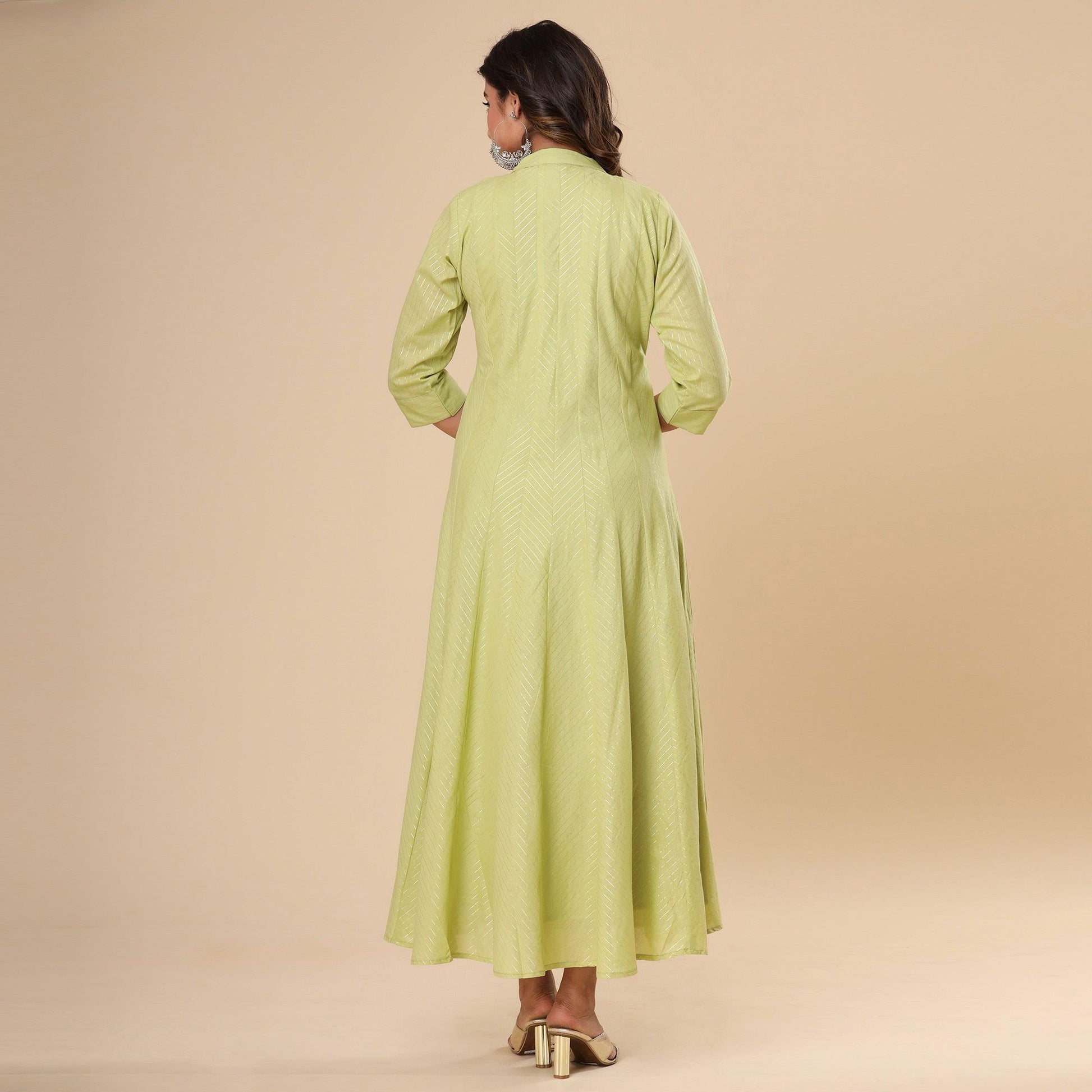 green-floral-mirror-work-pure-cotton-gown
